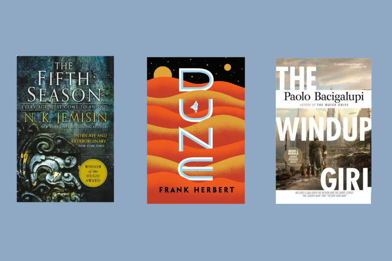 three eco fiction books