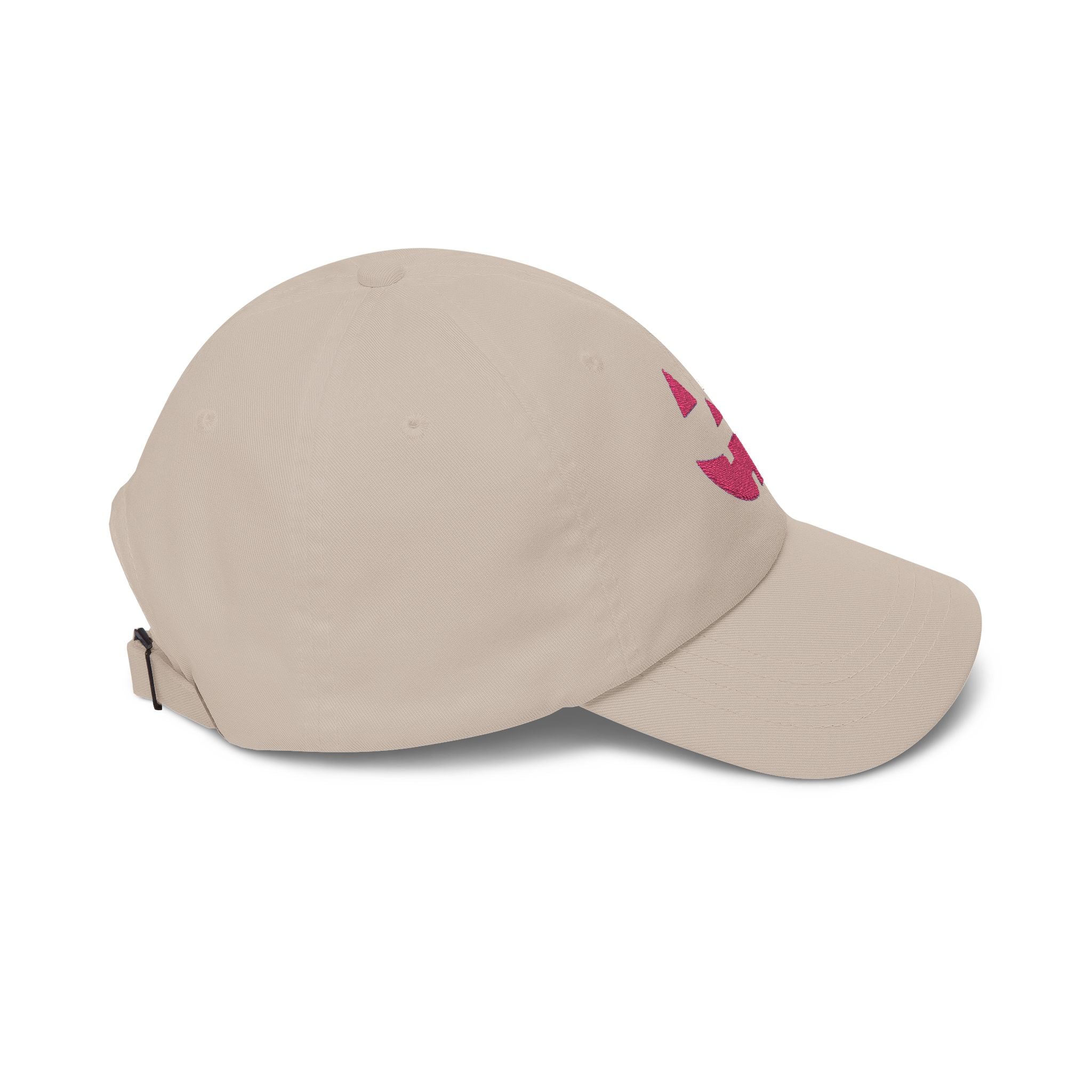 Dad Cap — Pink Jack-O’-Lantern Embroidered Halloween Baseball Hat