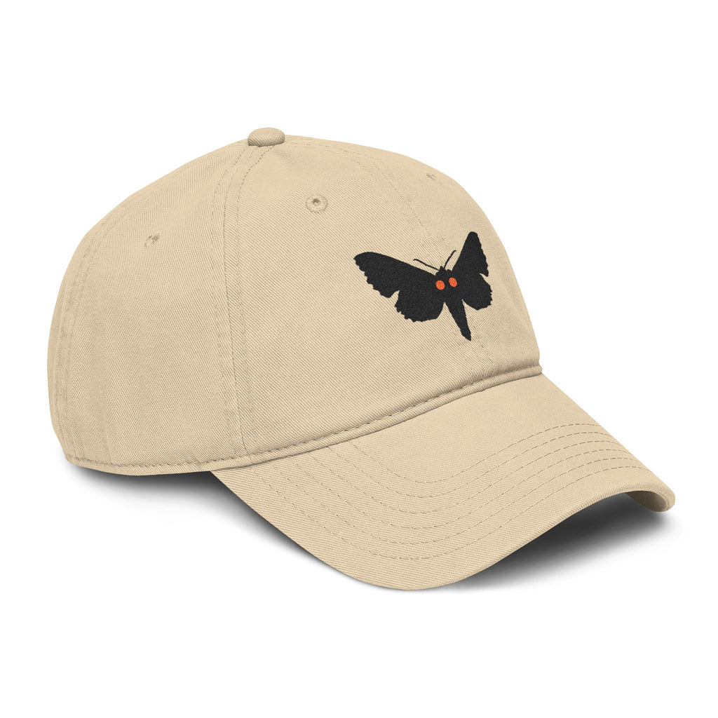 Embroidered Mothman Baseball Cap — Washed Cotton Casual Hat