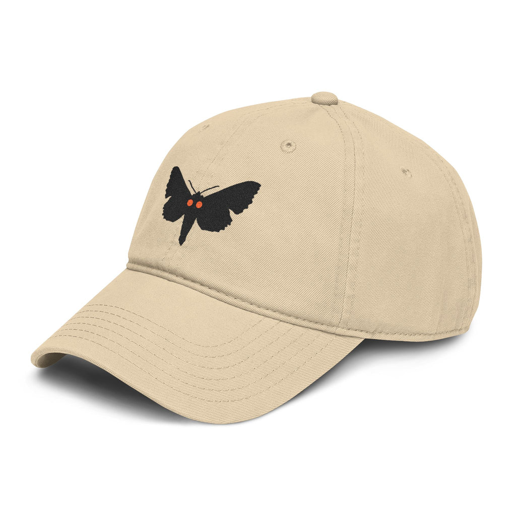 Embroidered Mothman Baseball Cap — Washed Cotton Casual Hat
