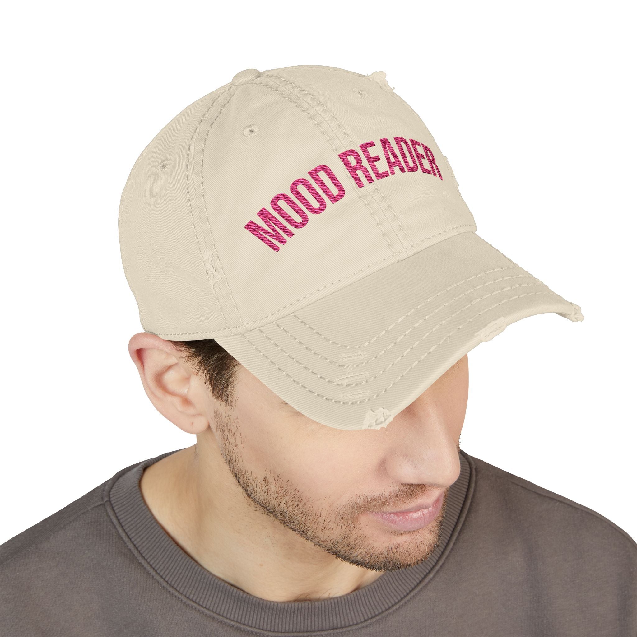 Mood Reader Embroidered Distressed Dad Hat