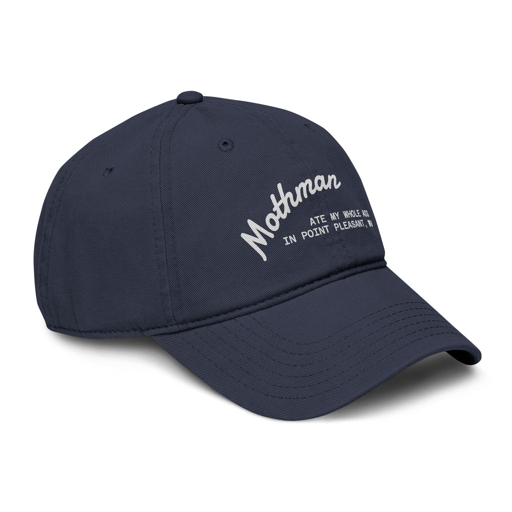 Mothman Embroidered Baseball Cap — Mothman Ate My Whole Ass in Point Pleasant, WV